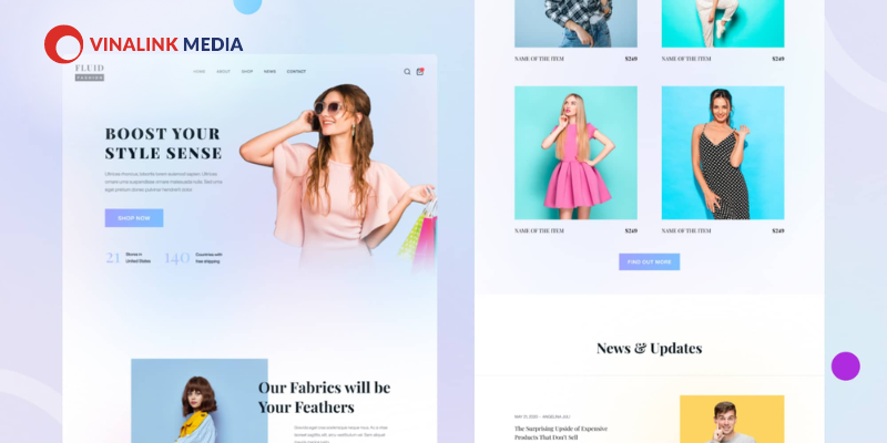 Mẫu Website Thời Trang đẹp